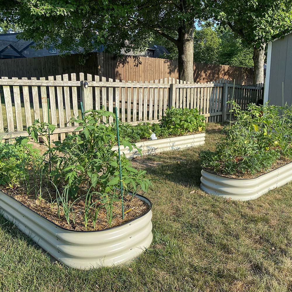 11'' Tall 8x2 Metal Raised Garden Beds (9 in 1)